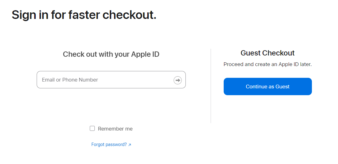 애플공홈 게스트 구매