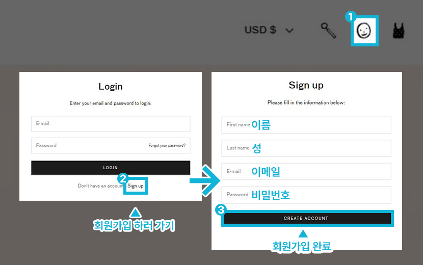 한셀프롬바젤 로그인 화면 예시