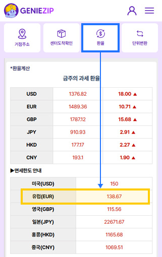 해외직구 고시환율