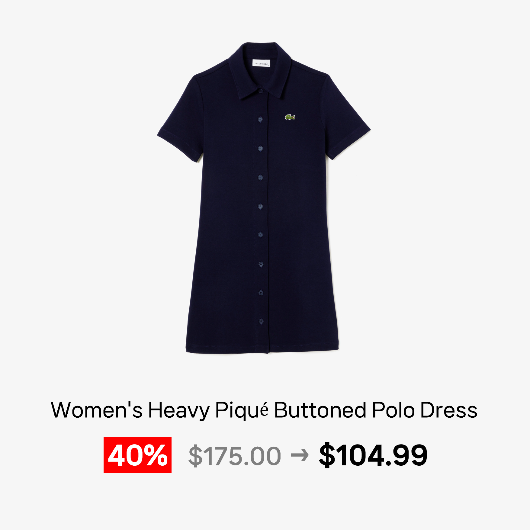 라코스테 폴로 드레스